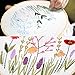2 Pack Embroidery Kit, Full Range of Embroidery Starter Kit with Pattern DIY Embroidery Kit for Beginner Including Embroidery Cloth, Embroidery Hoop, Threads, Tools Kit (Floral Hoop & Flowers)