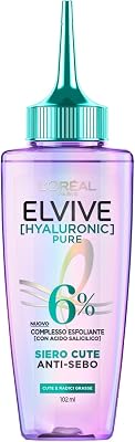 L'Oréal Paris Elvital Hydra Hyaluronic Pure - Sérum hidratante para cabelo brilhante e vivo, com ácido salicílico e hialurónico para um impulso hidratante, hidratação e cuidado, 102 ml