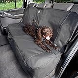Kurgo Wander Dog Car Seat Cover and Car Dog Bench Seat Cover, Charcoal Grey