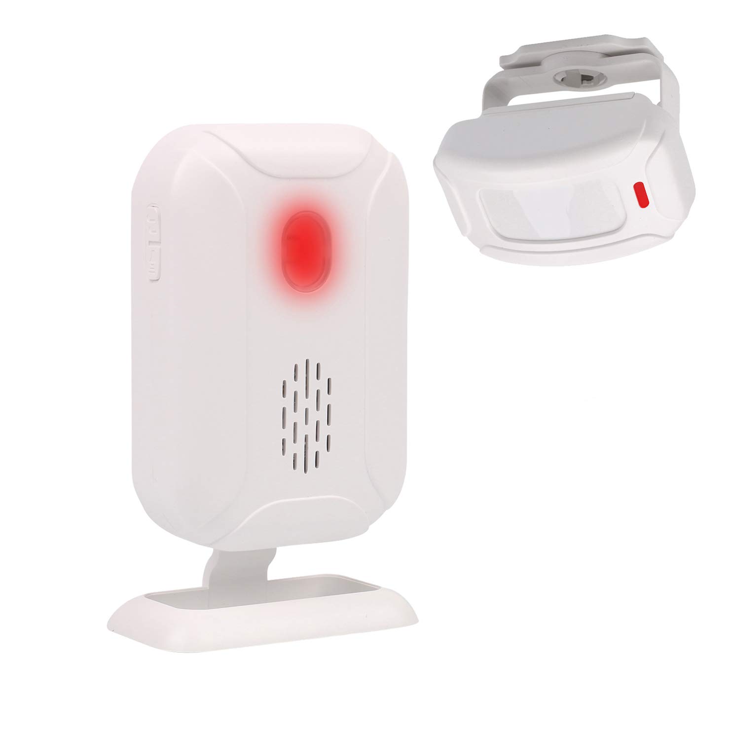 Mengshen Alarma del Sensor De Movimiento, Timbre Inalámbrico para Puerta/Entrada de La Puerta/Casa y Tienda/Buzón, Kit de Sistema de Alarma de Seguridad con ...