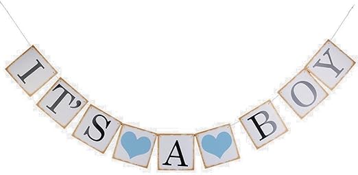 Cute Festive Vintage Bunting For Baby Shower With Beautiful
