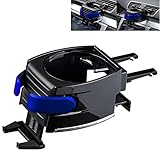 Car Cup Holder, Topoint Adjustable 2 in 1 Car Drink Stand Cell phone Holder Air Vent Mount for Vehicle Automobile Blue