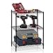 Furinno Wayar Heavy Duty Wire Shelving System, 3-Tier, Black