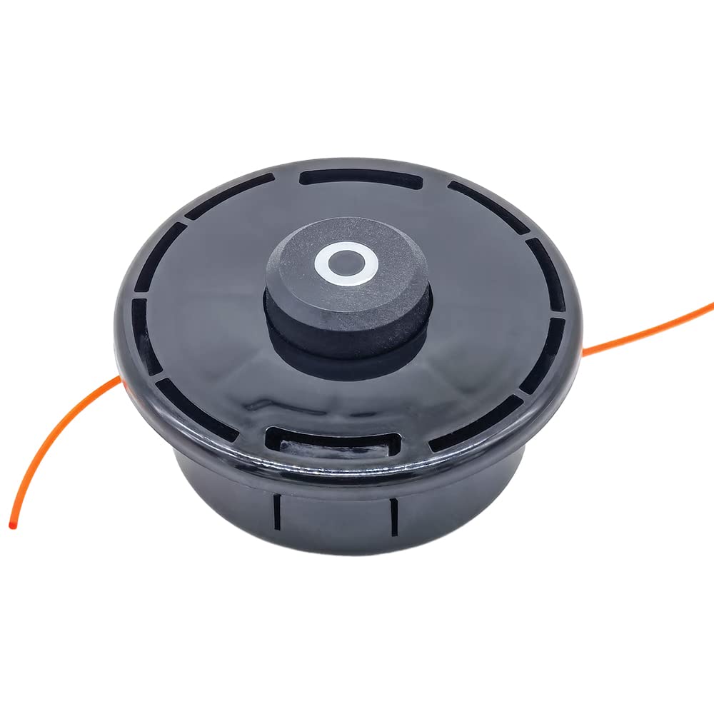 SWNKDG Line Head M10 x 1.25 Left with Automatic Tip Lawn Trimmer Head Mowing Head Double Thread Head Thread Spool Nylon Thread for Petrol Brush Cutter Brush