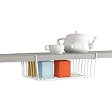 Schrankkorb zum Einhängen - Metall - weiß - Regalkorb