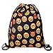 Flora Mcqueen 18''X13.75'' Gym Sack Bag Drawstring Backpack Sport Bag for Men & Women School Travel Backpack for Teens College Girls Sackpack (Smile Faces)
