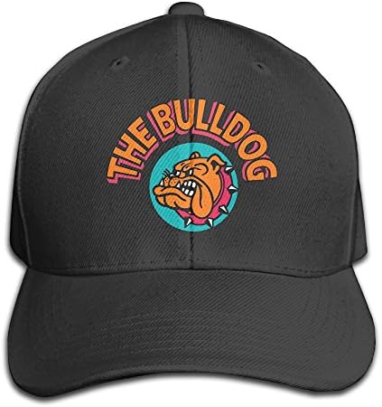 colorful French Bulldog Cartoon Men's Adjustable Polo Cap Flat Baseball Cap