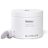ELYSIUM Matter - 30 Servings - Brain Supplement for Memory and Focus Omega 3 Supplement + DHA - Vitamins to Support Brain Health and Memory