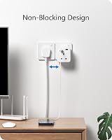 LENCENT 5-in-1 Cube USB+3AC Outlets 13A 3250W Wall Plug Extender UK view 4