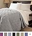 Bedford Home Solid Color Bed Quilt - King - Silver