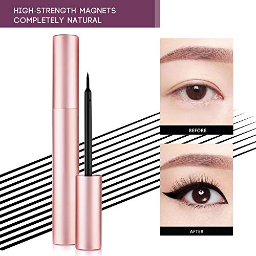 New Design-Magnetic Eyeliner Liquid Liner, Natural Look,Waterproof and Smudge Resistant, Use with Magnetic False Lashes (pink) - Thumbnail 2