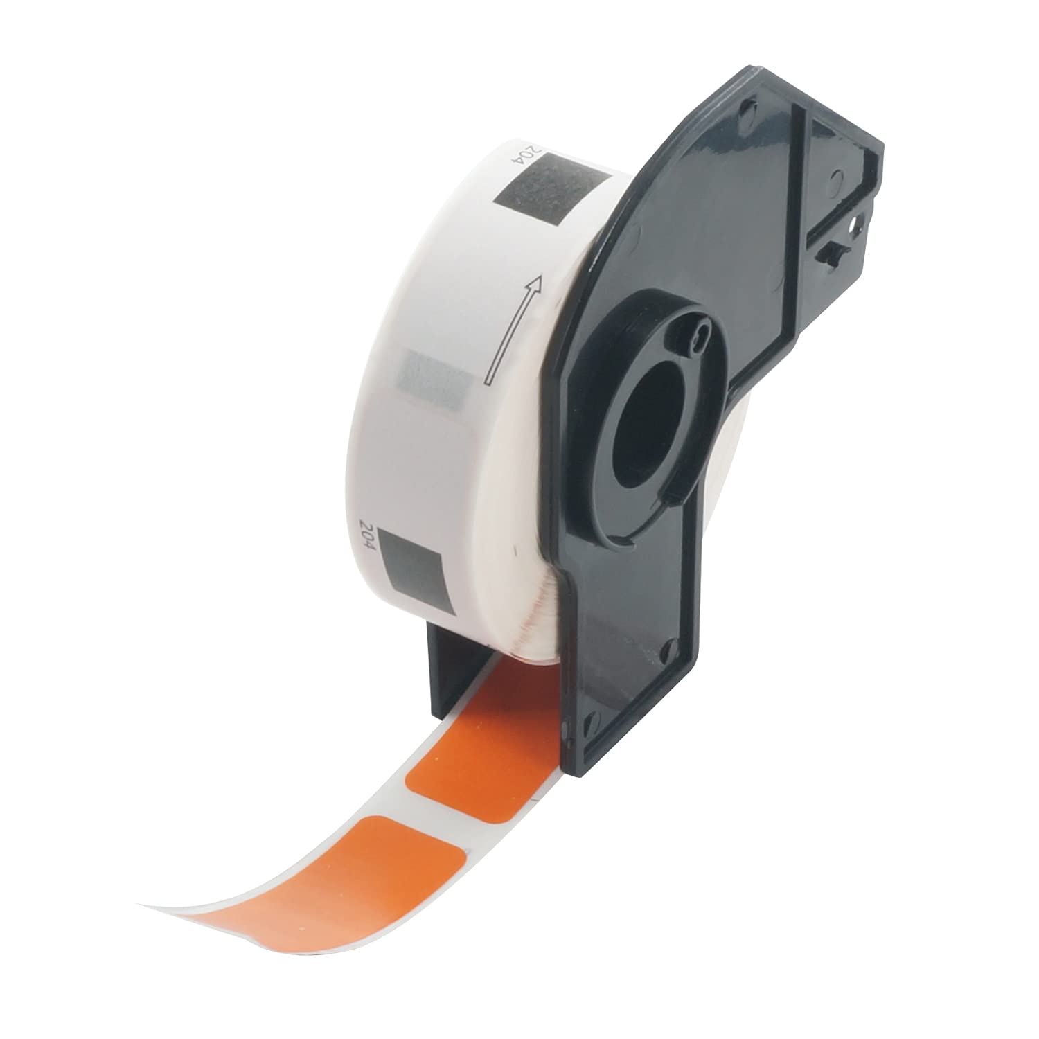 BETCKEY - 400 Orange Labels Replacement for Brother DK-11204, 17mm x 54mm Multi Purpose Labels Compatible with Brother QL Label Printers