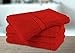 Premium Cotton Bath Towels (4 Pack, Red, 30 x 56 Inch) - Ringspun Cotton for Maximum Softness and Absorbency - by Utopia Towels