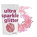 Hemway Peach Pink Iridescent Mix Glitter Chunky Multi Purpose Dust Powder Arts & Crafts Wine Glass Decoration Weddings Flowers Cosmetic Face Eye Body Nails Skin Hair Festival 100g