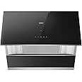 Robam 30” Range Hood |UNIQUE SLANTED BLACK GLASS DESIGN| Under-Cabinet or Wall Mount | Convenient Hands-Off Operation | Powerful Suction with Turbo Mode | Dishwasher Safe Baffle (ROBAM-A672)