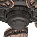 Hunter Fan Company, 53126, 52 inch Bridgeport New Bronze Indoor / Outdoor Ceiling Fan and Pull Chain
