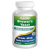 Best Naturals, Brewers Yeast 7-1/2 Grains with vitamin B1, Vitamin B2 and Niacin,500 mg,240 Tablets