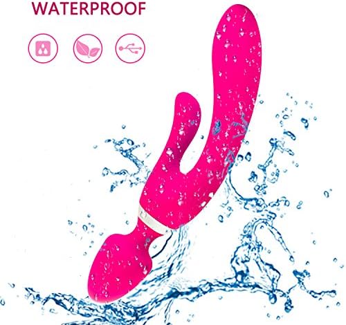 Mini Wireless Wand Massager Handheld Waterproof + Powerful Motor and High Quality Silicone Great for Therapeutic Massage and Relaxation 20 Vibration Patterns and 8 Speed (Cute Pink)