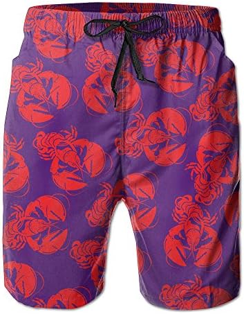 YOIGNG Boardshorts Canadian Lobster Men's Quick Dry Swim Trunks Beach Shorts