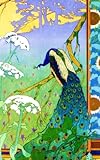 Peacock Notebook: Bird Gifts/Gift/Presents/Small Journal (Art Nouveau Peacock by Camille Martin) (Animal Series)