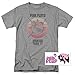 Popfunk Pink Floyd Music Animals Tour 1977 Album T-Shirt & Stickers - XX-Large, Animals '77 Tour, Gray