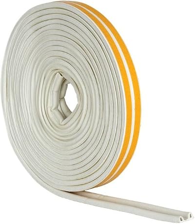 Stormguard P Profile Draught Excluder Self Adhesive 10m White