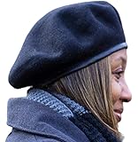 Winter Hat for Women - Satin-Lined Wool Beret for Ladies