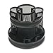 Business Source 62886 Rotary Organizer, Mesh, 6-5/8 in.x6-5/8 in.x6-5/8 in., Black