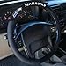 LA Auto Gear Seattle Seahawks NFL Team Logo Car Truck SUV Poly-Suede Mesh Steering Wheel Cover