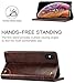 iPhone XS Max Case, SINIANL Leather Wallet Folio Case Book Design Flip Cover with Stand and ID Credit Card Slot Magnetic Closure for iPhone XS Max 6.5 inch 2018