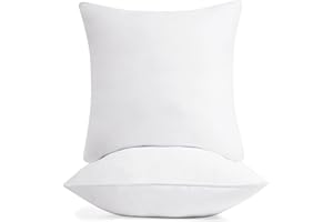 Deconovo 26x26 Pillow Inserts (2‑Pack) – Soft & Supportive Skin-Friendly Throw Pillow Inserts with Breathable Shell, Long-Lasting Cushion Pads for Bed, Sofa & Outdoor Patio Relaxation