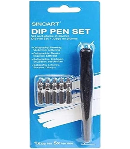 Tachikawa Penna Per Fumetti Con 10 Pennini - Kit Disegno Manga E Comic Professionale - Foto 6