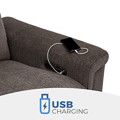 Seatcraft Hawke Home Theater Seating Sofa Performance Fabric Power