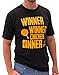 LeRage Shirts Winner Winner Chicken Dinner pubg Shirt Funny Gamer Tee Men's Black Medium