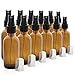 Set of 12, 2oz Amber Glass Spray Bottles for Essential Oils - with Fine Mist Sprayers - Made in the USA