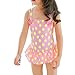 Saidi Little Girls' One Piece Swimsuit Pineapple Pink Swimwear