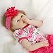 SanyDoll Reborn Baby Doll Soft Silicone Vinyl 22inch 55cm Lovely Lifelike Cute Baby Boy Girl Toy Beautiful Princess Dress