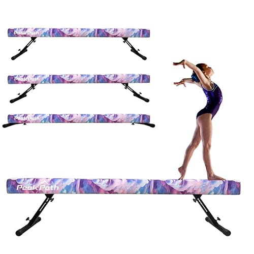 Peakpath 8FT Adjustable&Foldable Gymnastics Balance Beam,Home Gym ...