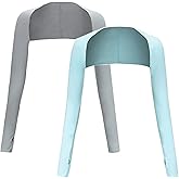 Cool Shawl Arm Covers 2-Pack Sun Protection with Finger Holes UV Protection Arm Covers for Golf