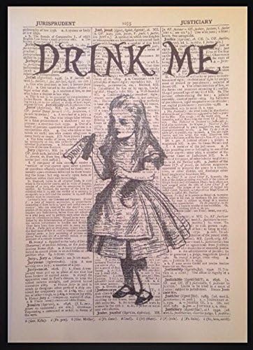 Lot De 2 Images Page De Dictionnaire Vintage Alice Au Pays Des Merveilles Le Chapelier Fou Citation Tableaux Ghschoolsonline Gravures Antiques