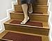 Natural Area Rugs Red Halton DIY Pet Friendly Polyester Carpet Stair Treads/Rugs 9