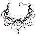Victorian Style Black Beaded Choker
