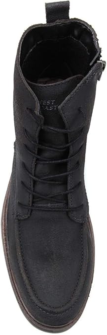 bota couro cano curto west coast lassen estonada masculina