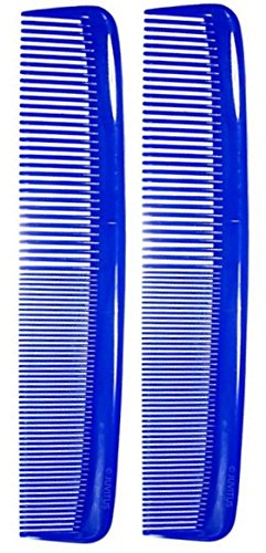 JUVITUS Large Coarse/Fine Tooth Power Comb - Blue, 2 Pack