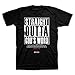Kerusso Straight Outta God's Word for God So Loved The World Black Cotton Crew Neck T-Shirt, Large