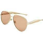 COASION Retro Oversized Aviator Sunglasses Womens - Fashion 70s Aviators Sun Glasses Gold Shades Accessories