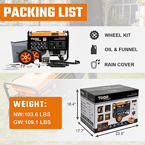 Togo Power Portable Generator, 3600 Peak Watts 120 Volts Industrial