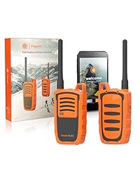 Dispositivo de comunicación Off Grid de Power Talkie: con comunicador de Talk & Messenger, GPS portátil y botón de emergencia satelital - Parejas a teléfono inteligente, Potente batería de 6000mAh, 10-20 Milla de alcance mundial