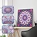 DIY 5D Diamond Painting by Number Kits Embroidery Painting for Wall Decor (Special Shaped Diamond (Mandala 8)