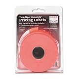 Monarch PAXAR Two-Line Easy-Load Pricemarker Labels, 0.625 x 0.875 Inches, Fluorescent Red, 3,500 per Pack (MNK925085 )